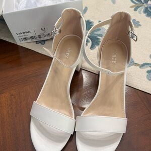 White Ankle Strap Sandals